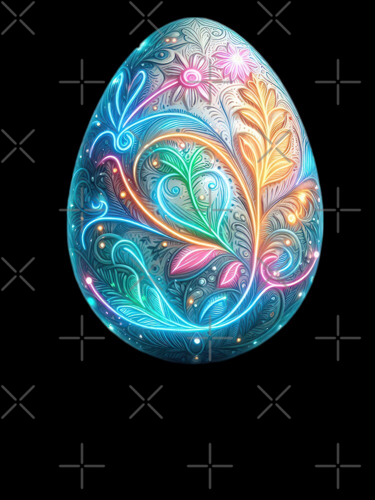 easter egg with neon decoration Easter Egg by Expressions-Sel