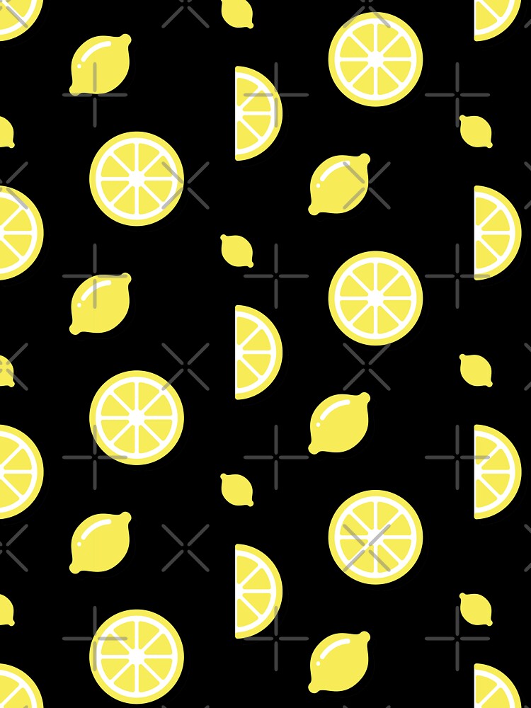 Lemon Pattern (Blue BG) by FilipeFerreira