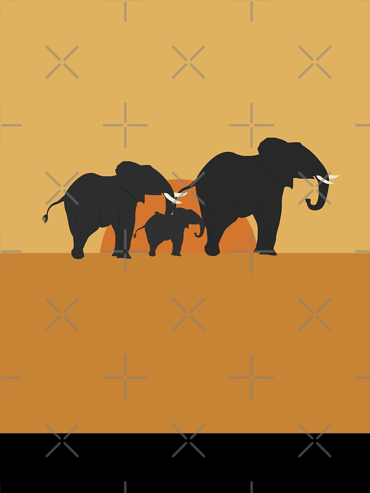 Elephent Elephants love Elephants Family by KLINESTORE