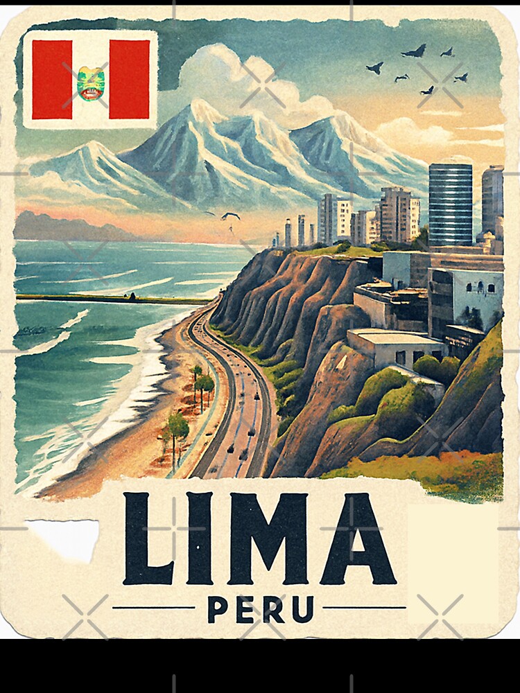 Lima Peru Travel Art by HaydenMillepied