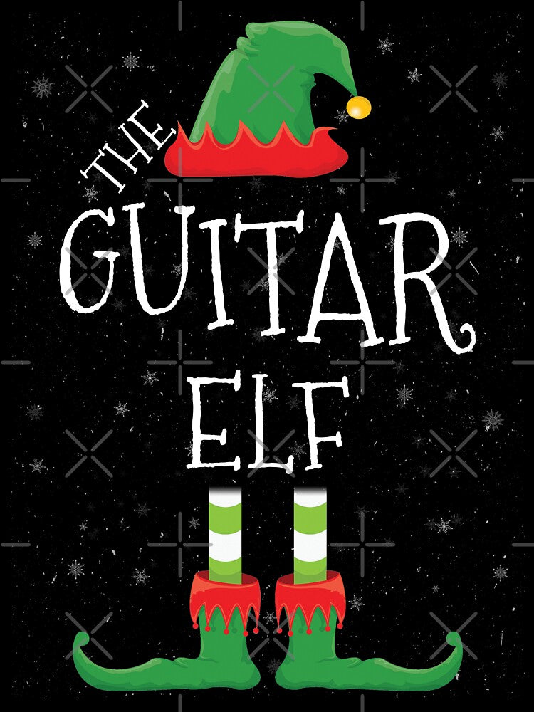 Guitar Elf Family Matching Christmas Group Funny Gift by DavisHasari