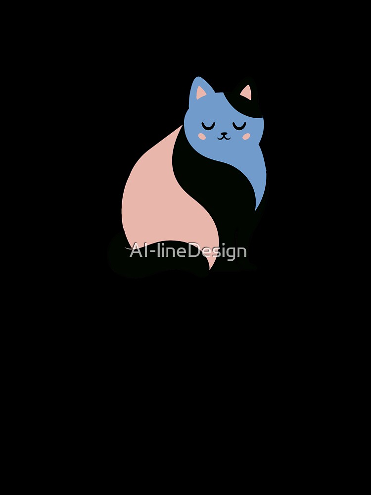 Whimsical Pastel Cat Illustration by AI-lineDesign