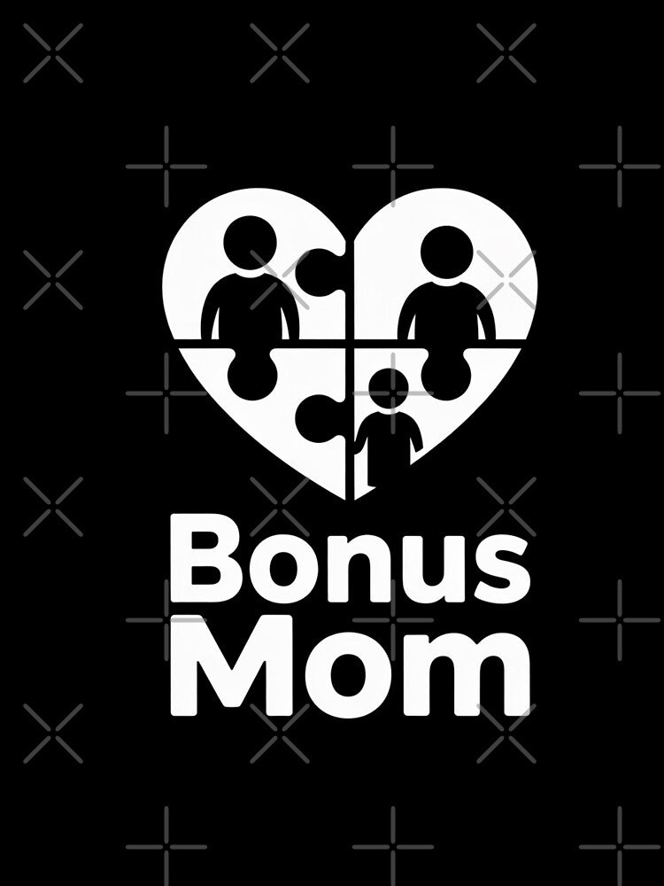 Bonus Mom Heart Design - Modern Step Family Love by Reichcorp