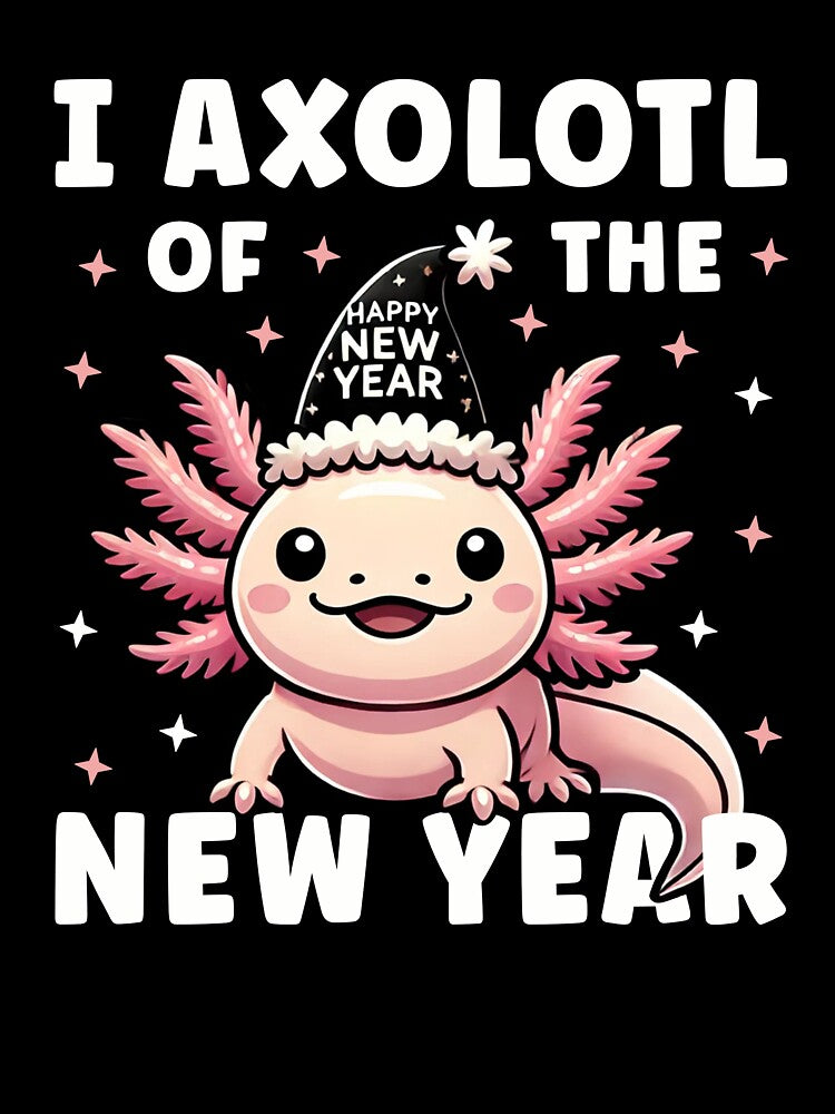 New Year 2025 Axolotl Funny New Years Eve by BlueBerry-Pengu