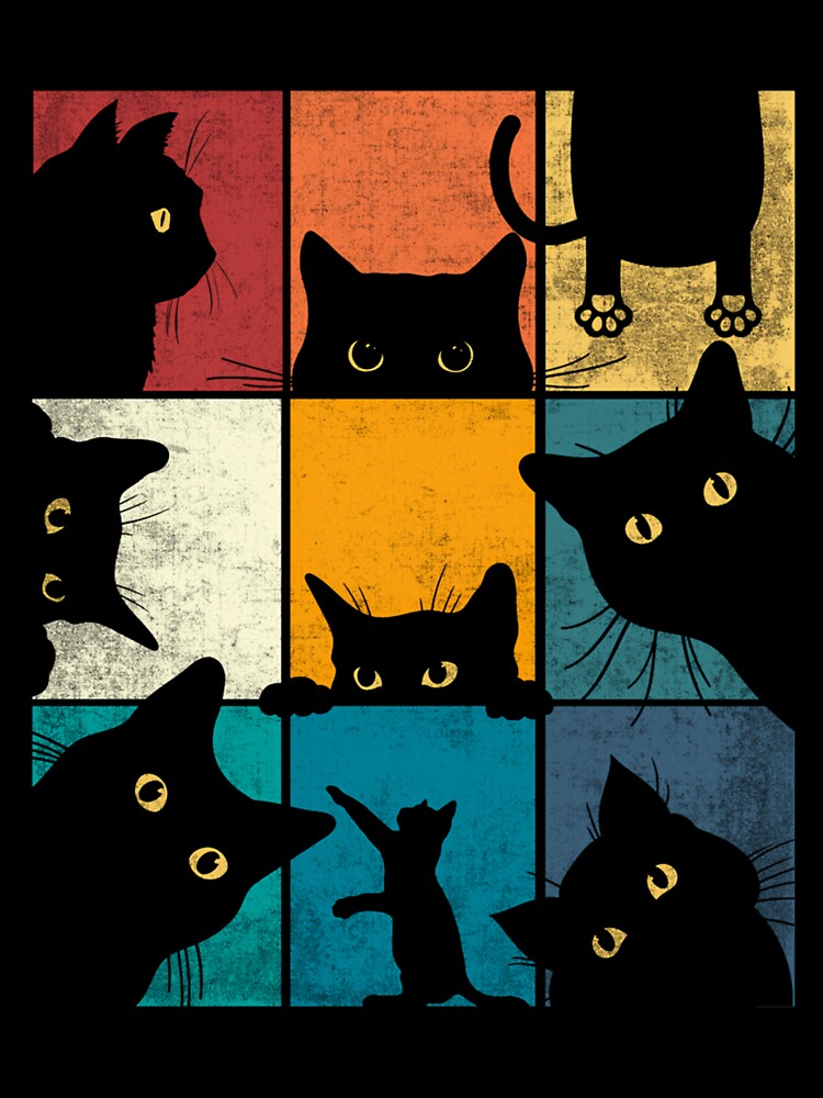Funny Vintage Cat. Cat Lover. Vintage Style Cat Retro by RipleMalphite