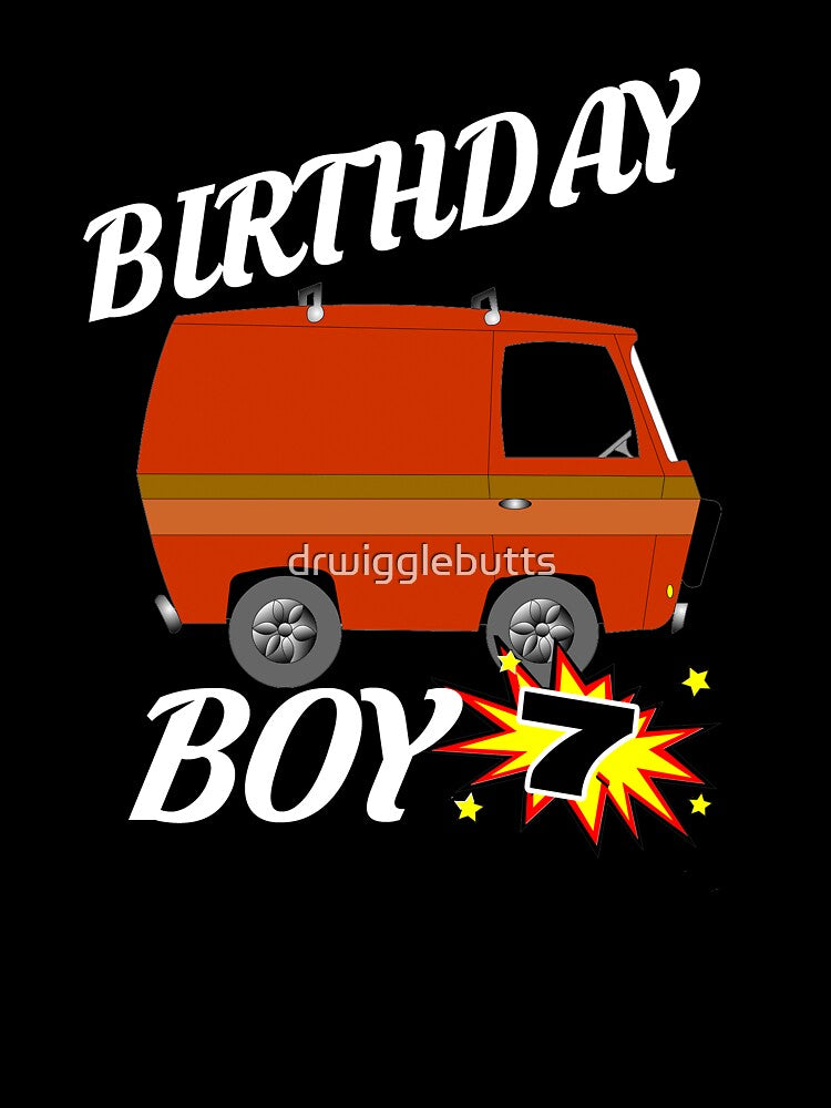 7 Years Old Birthday Design Van GifDesign by drwigglebutts