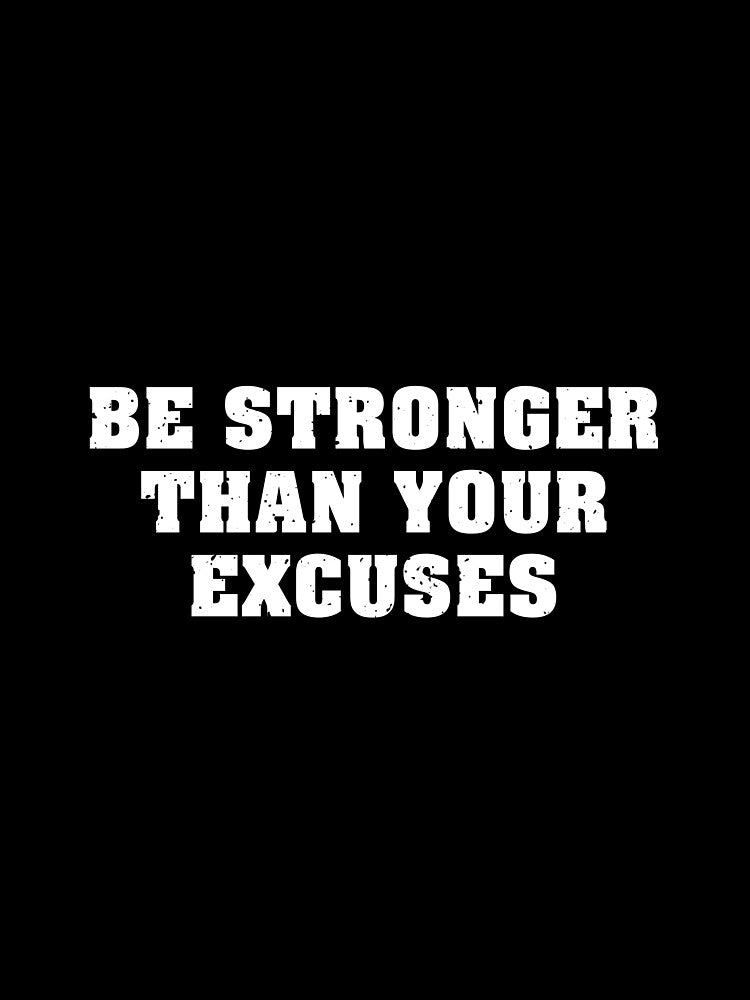 No excuses by bluenopoint