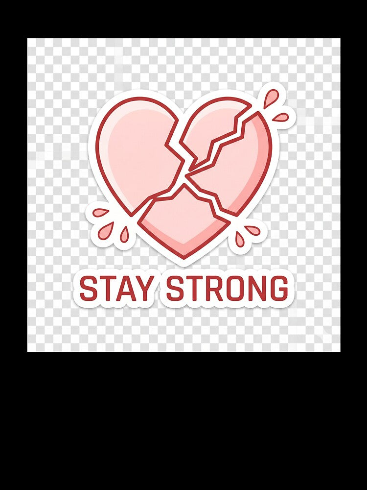 Stay Strong – Emotional Healing Sticker by ArtNestStudio24
