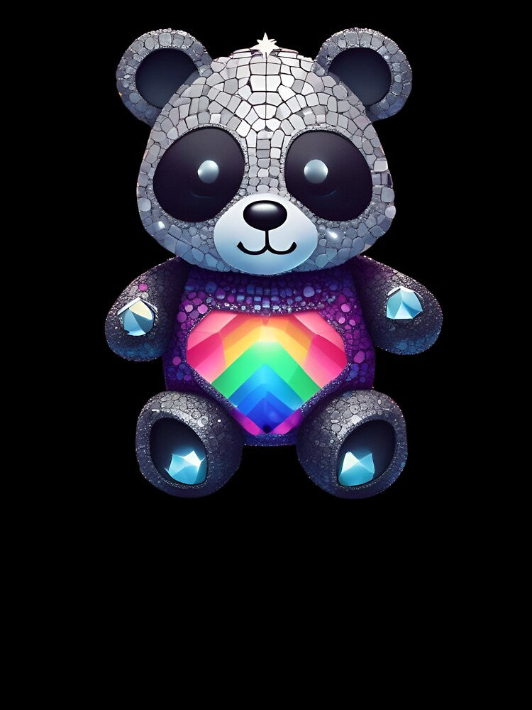 Colourful Mosaic Rainbow Panda by pUNKnown