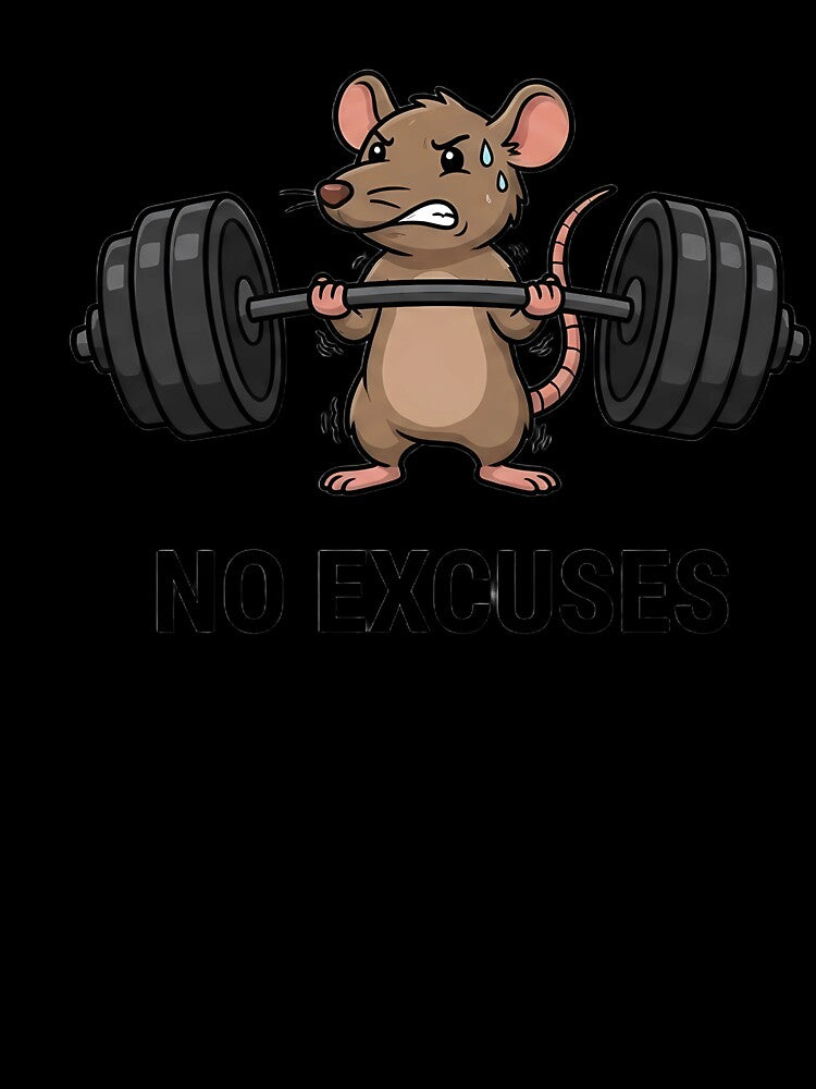 Funny Weightlifting Rat - Gym Motivation by LYZ7VANI