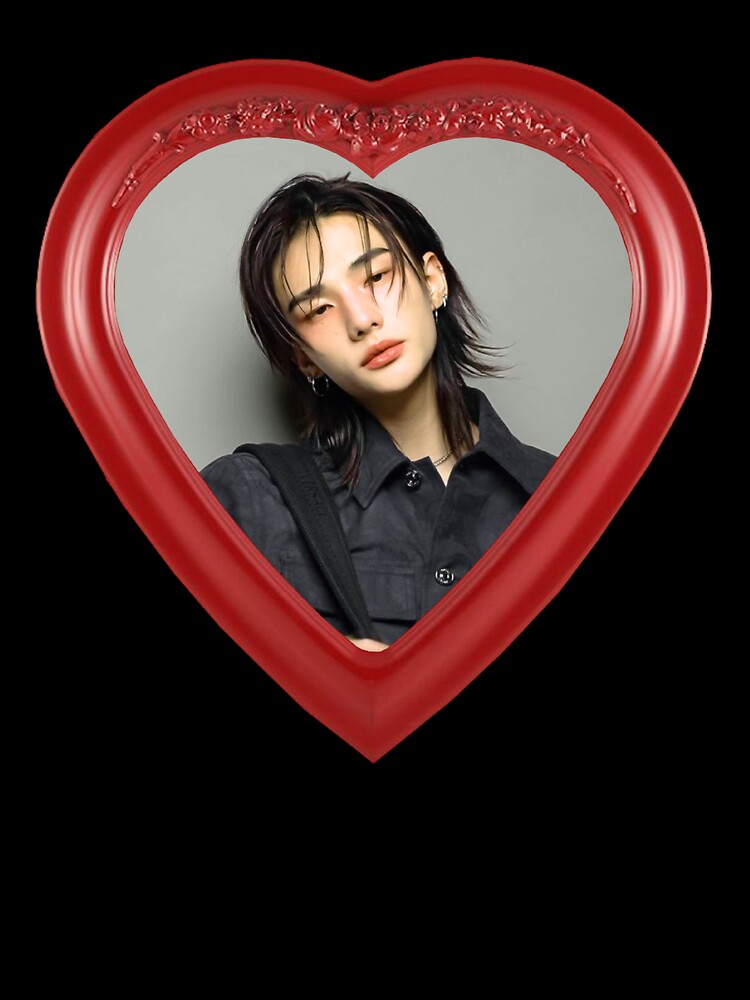Hwang Hyunjin Heart Frame by darkwebdaddy666