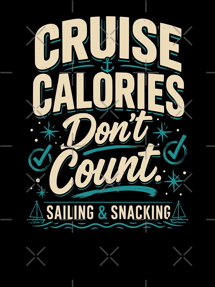 Funny Cruise Calories Dont Count Vintage Vacation by Imaginationbeyond