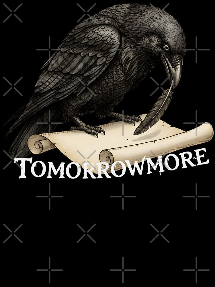 Giant Tweed Raven with Quill and Tomorrowmore Scroll by MakingArtDesign