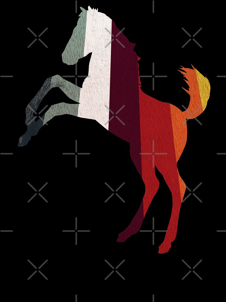 Mustang Horse Retro Vintage Stripes by SoccaTamam