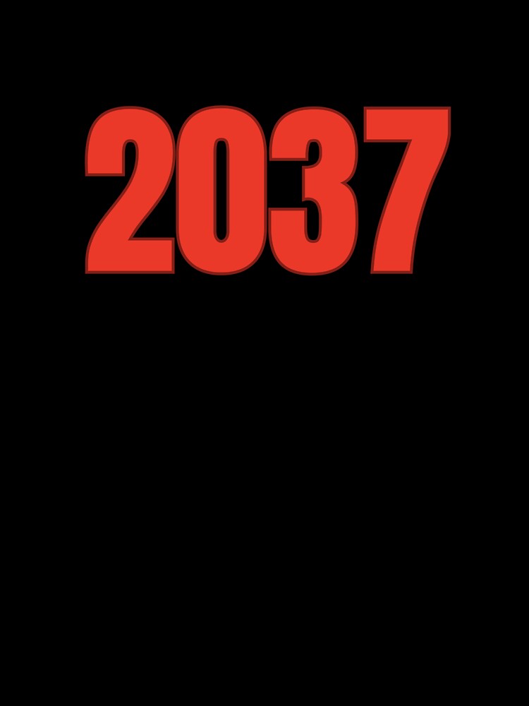 2037 Year Number Date Typography by Rasheedaholik