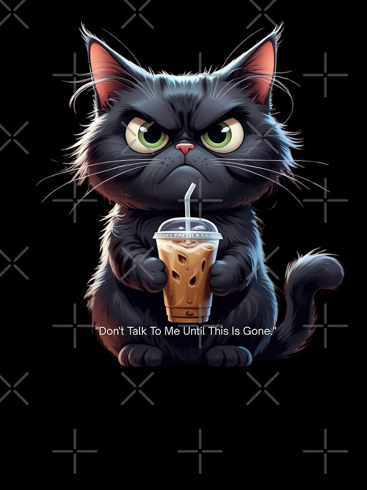 My Face Before Coffee - Grumpy Cat Iced Coffee Lover by Frame of Mind