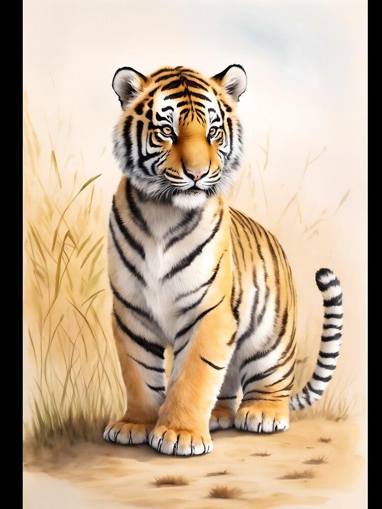 Young tiger in the wild by Glineur