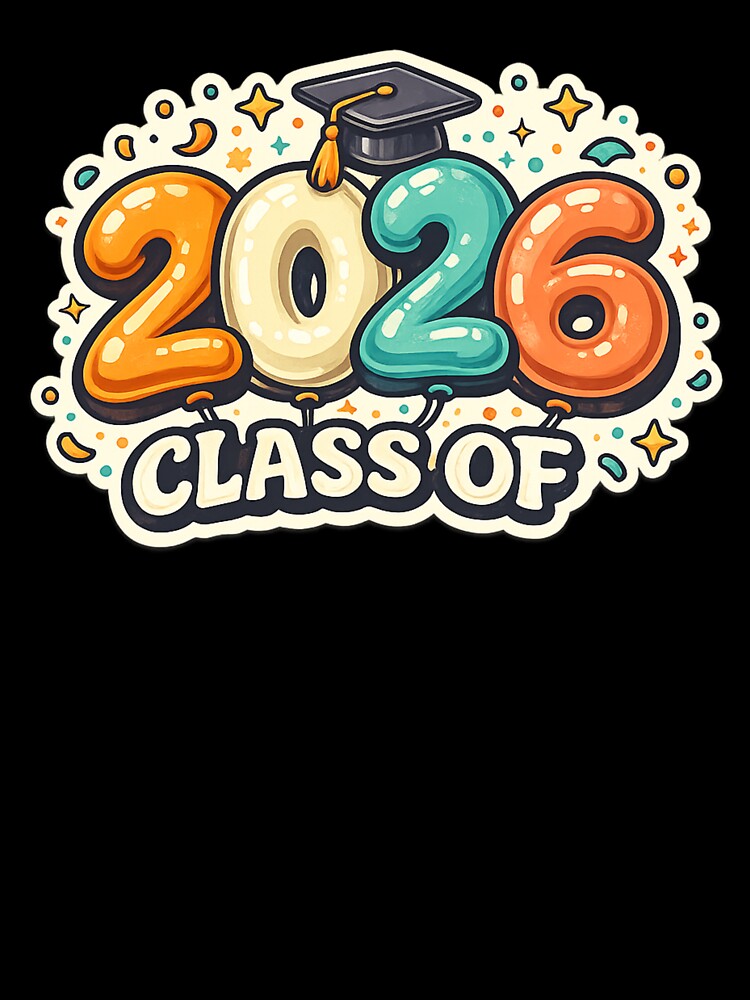 Class of 2026 Confetti Graduation Numbers by PunchDrop