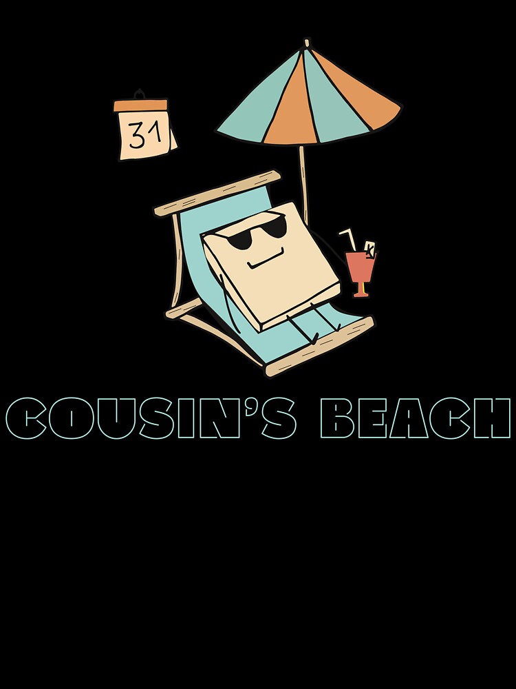 Cousin Beach Funny Retro Design | Cousin Beach Vacation T-Shirt by PixelWaveBD