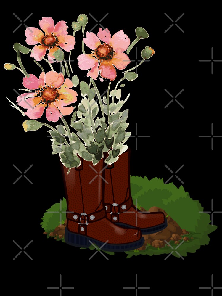 Floral Spring Gardening Boots by GraphicsClub