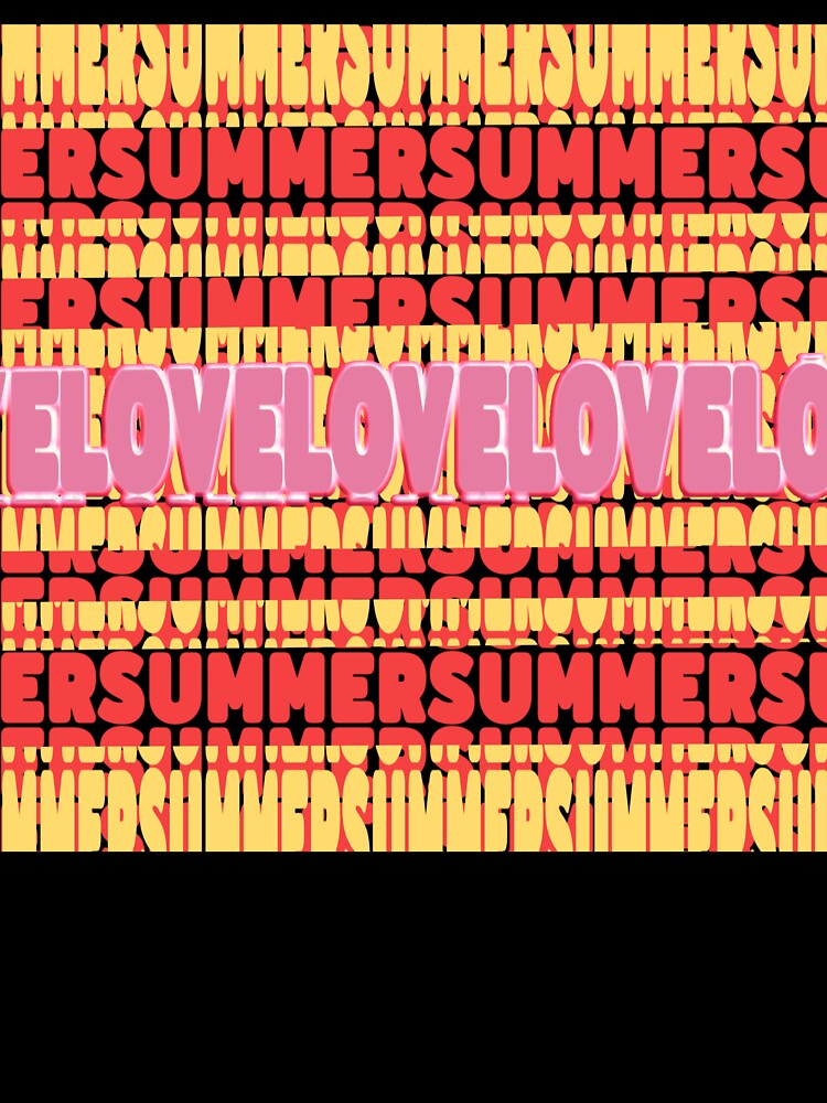 Summer Love Text Rock by MigWhimsy