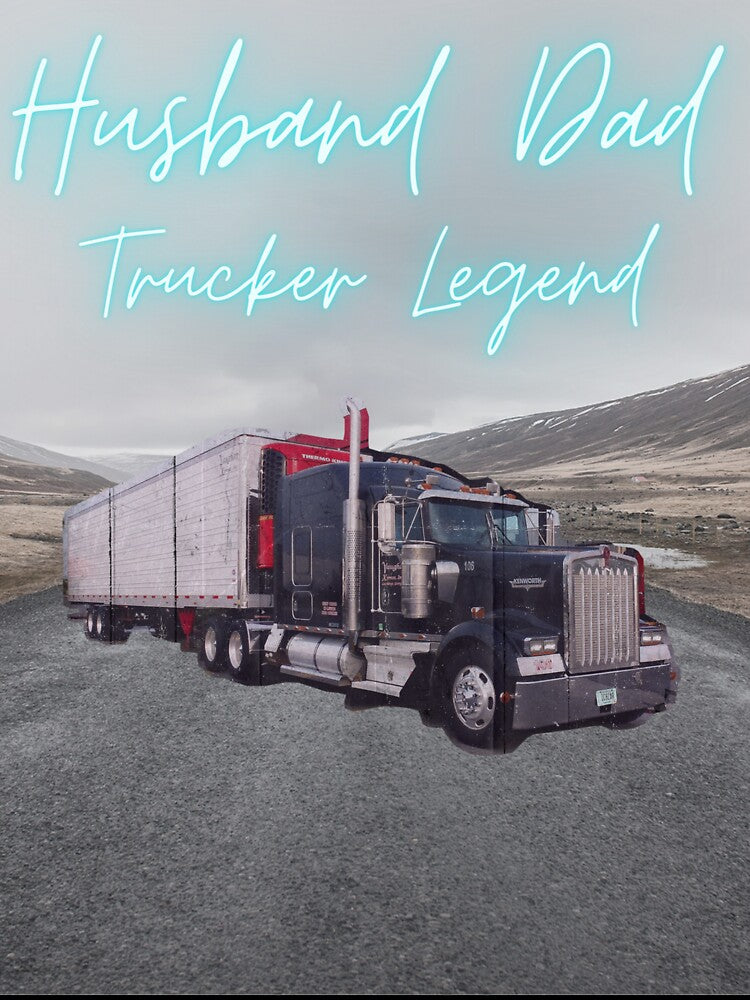 Husband Dad Trucker Legend by Shopaholicer