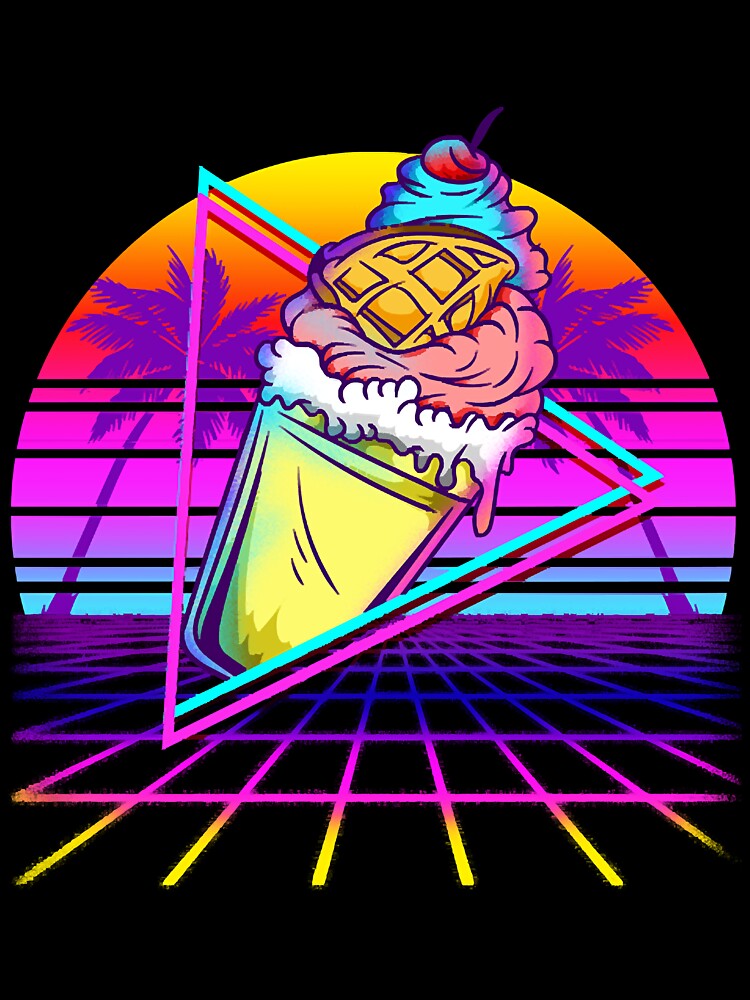 Vaporwave Ice Cream Sunset by RobinAnde54477