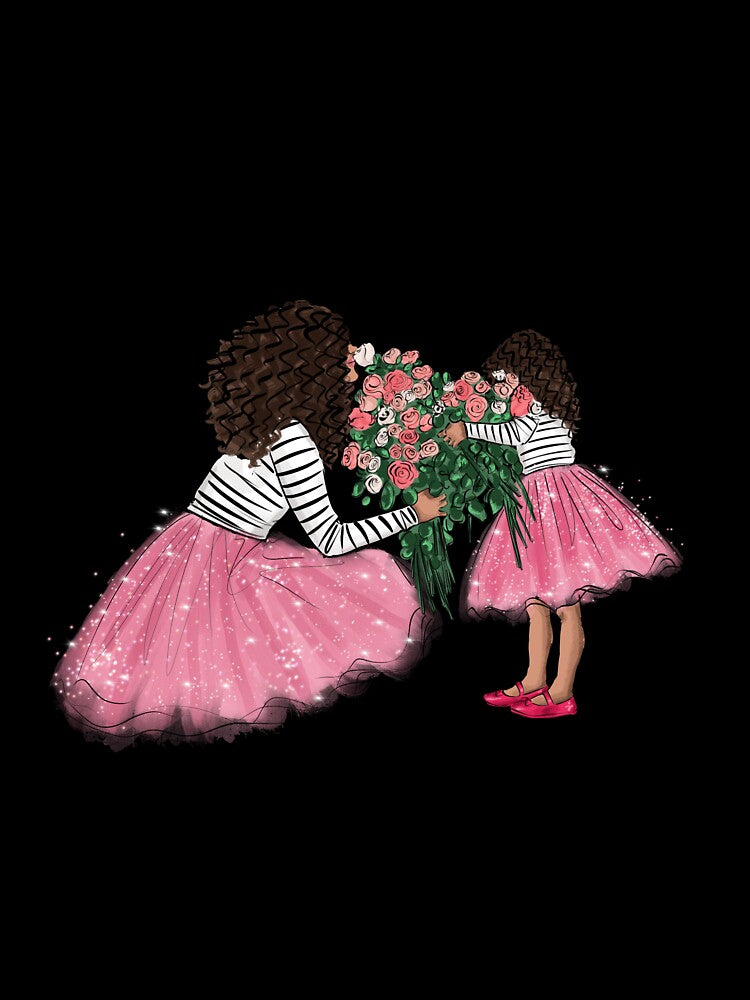 Black Mom and daughter by reyniramirezfi