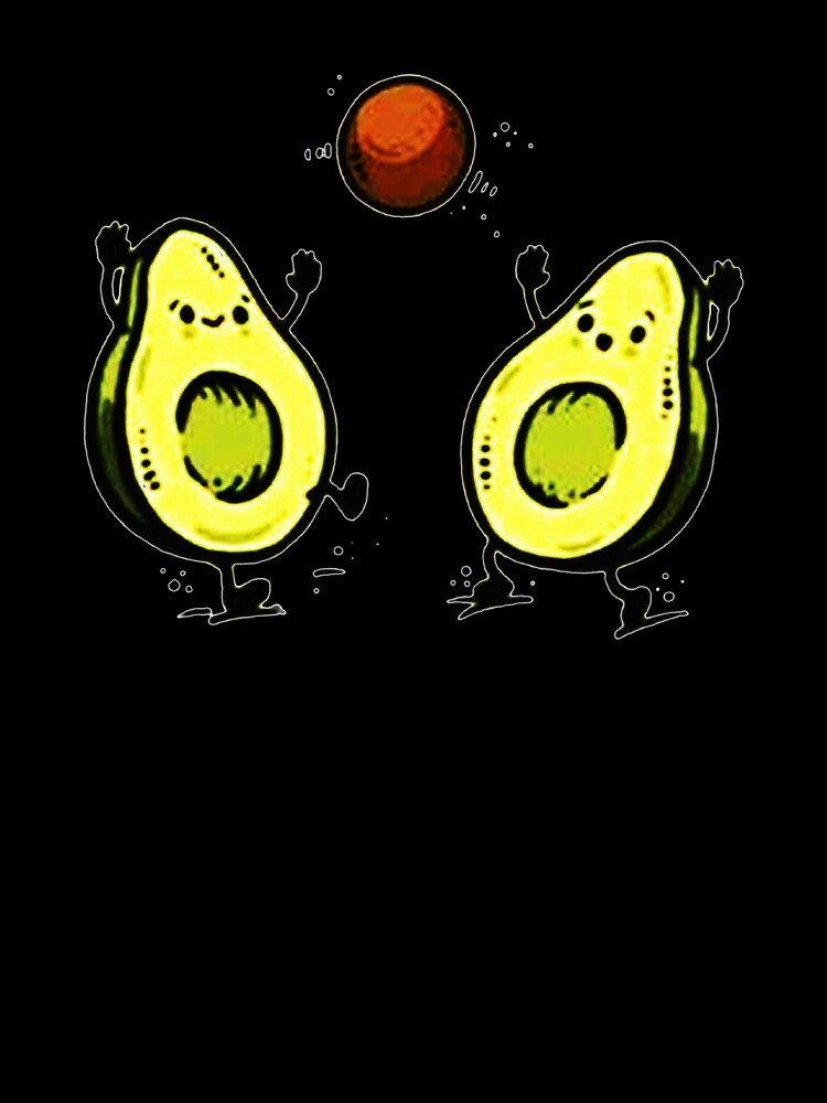 Cute Avocado Playing Ball by fivestd3