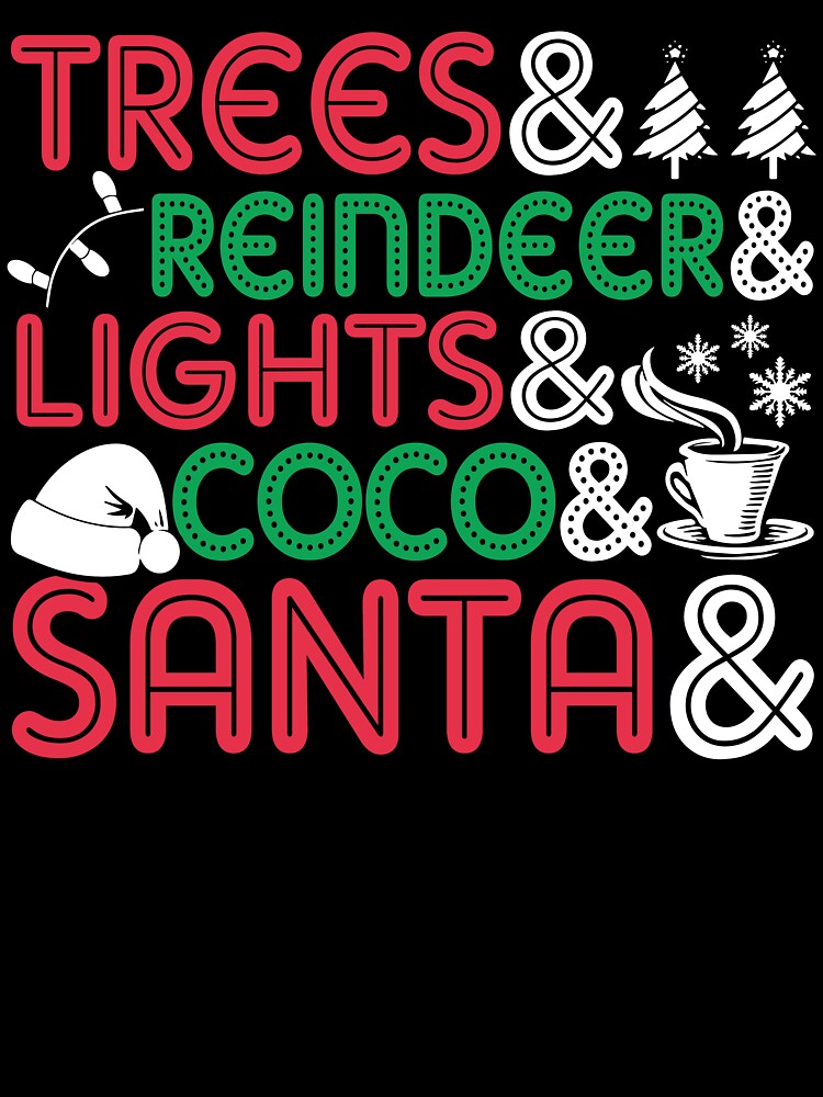 Christmas - Christmas Tree Lights And Santa by UnknownArtistt