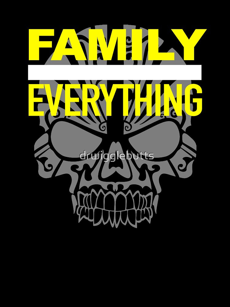 SKull Family Over Everything For Men by drwigglebutts