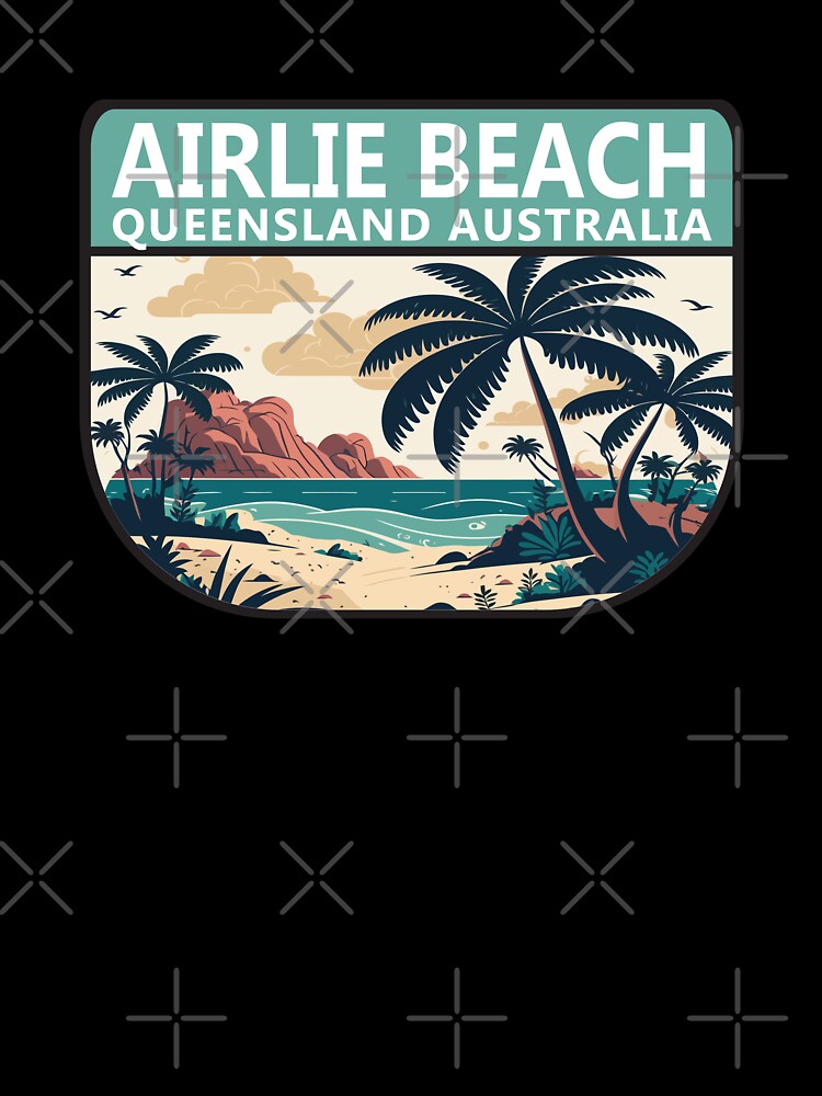 Airlie Beach Australia Retro Emblem by KrisSidDesigns