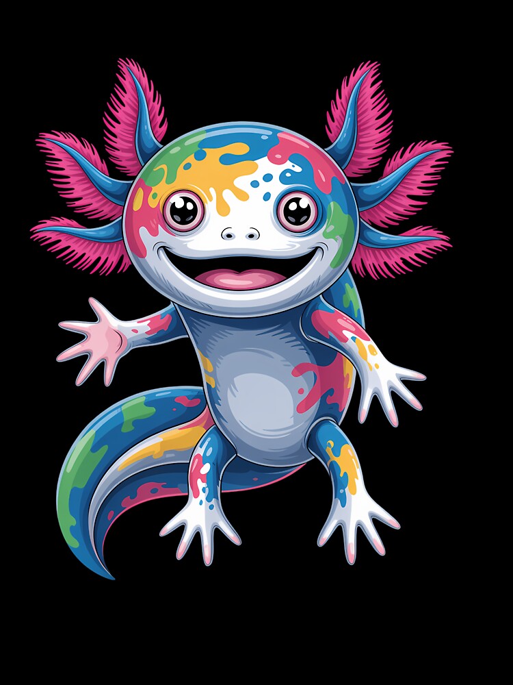 Axolotl Rainbow Kawaii Aesthetic by scanbayclasa