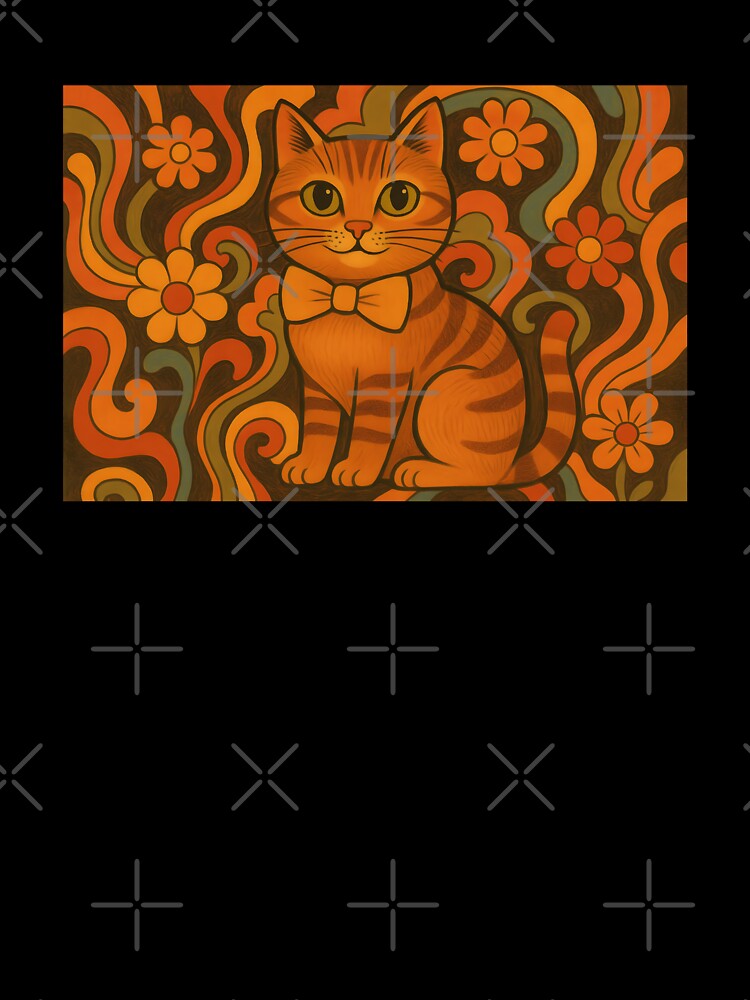 Groovy Retro Cat by SassyArtistry