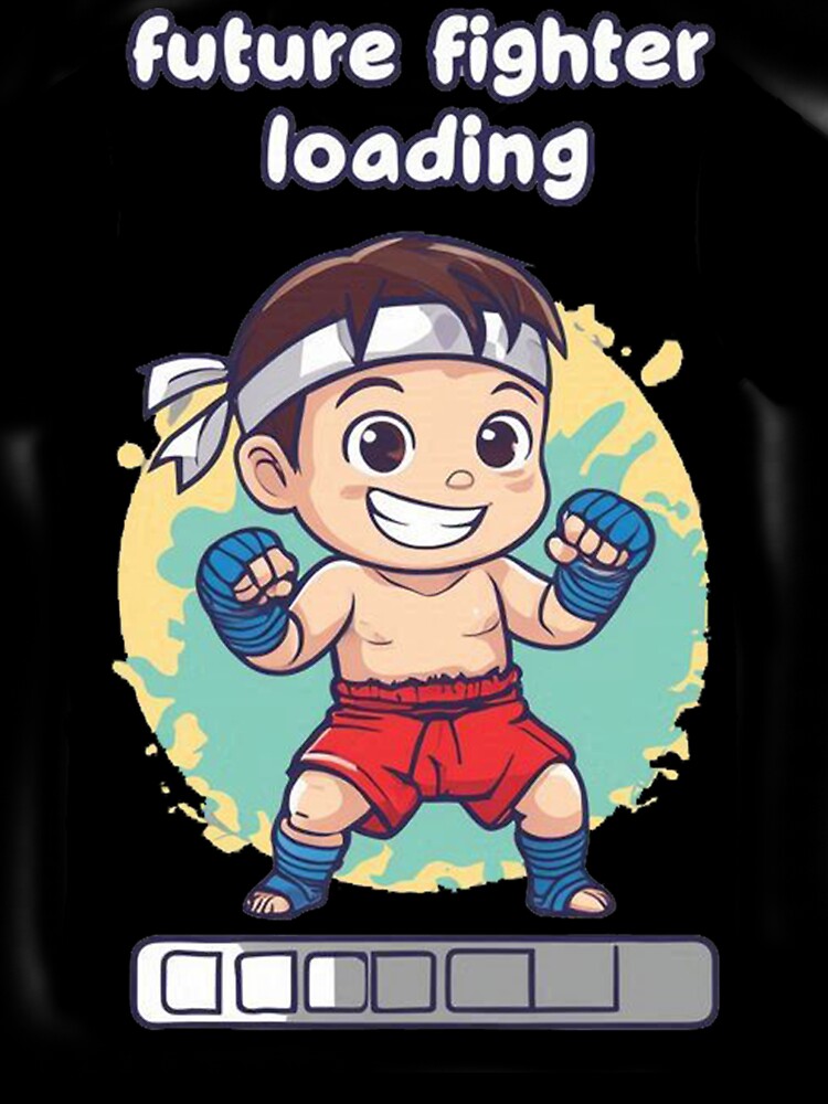 Funny Muay Thai Kids Shirt, Future Fighter Loading, Kids Fighter Tee, Martial Arts Kids Shirt, Mini Fighter Gift by Muay Thai Family Club