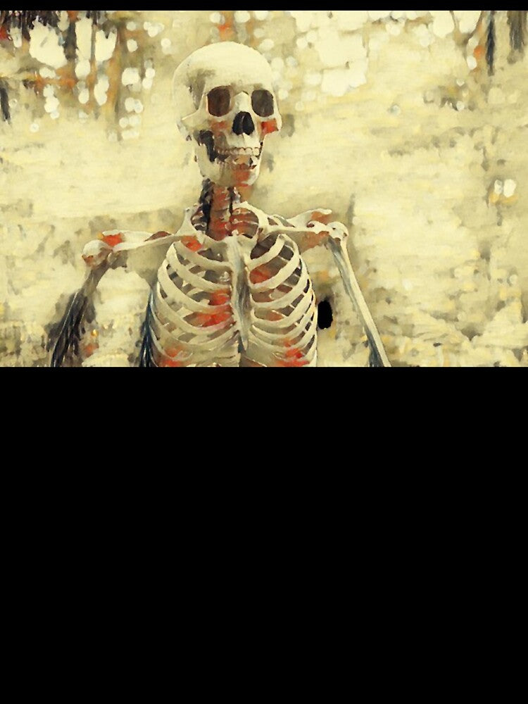 Watercolour Spooky Skeleton Halloween by DylanJones1