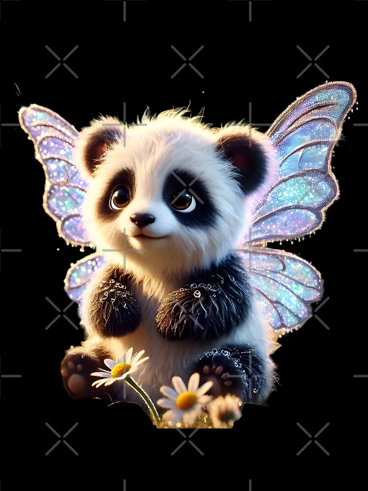 Sparkling Baby Panda Wings by AI-Only Creations