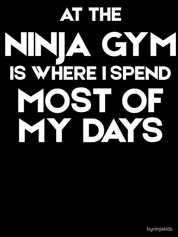 At The Ninja Gym is Where I Spend Most of My Days by byninjakids