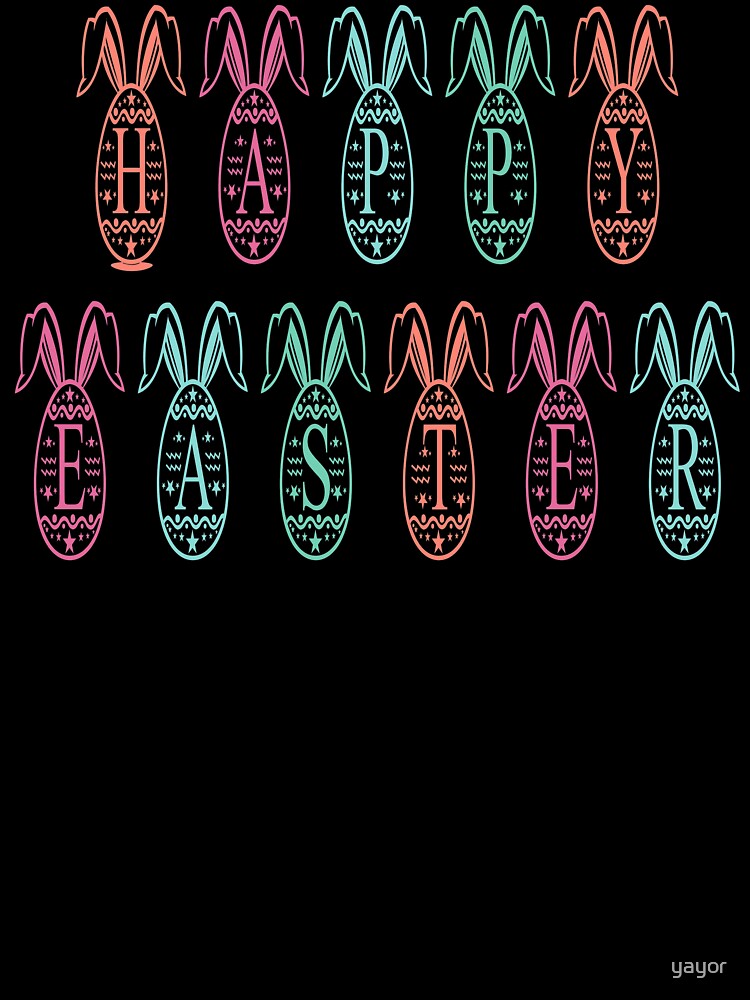 Happy easter colorful by yayor