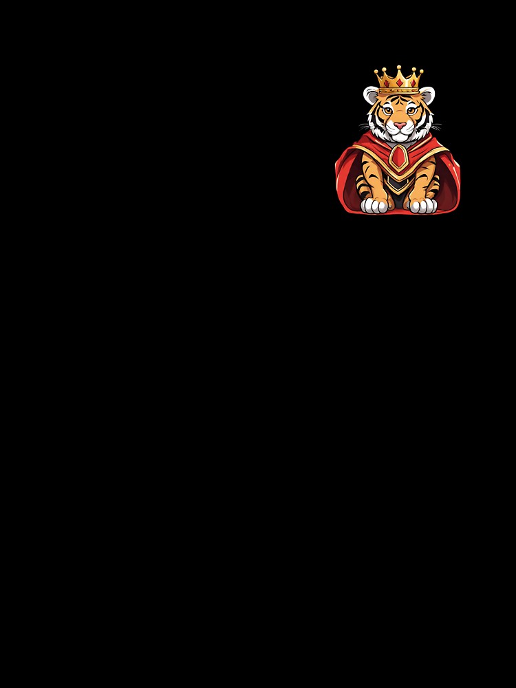Royal King Tiger Wearing Regal Crown by Majestic Paws