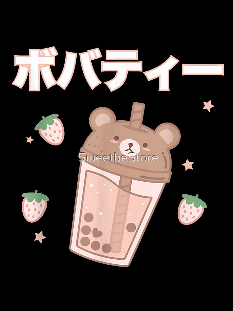 Bubble Milk Tea ,Boba Cute Bear ,Kawaii Aesthetic by SweetbeStore