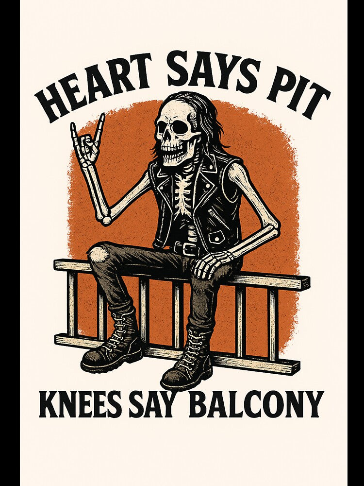 Heart Says Pit Knees Say Balcony by JI-PIXEL-PLACE