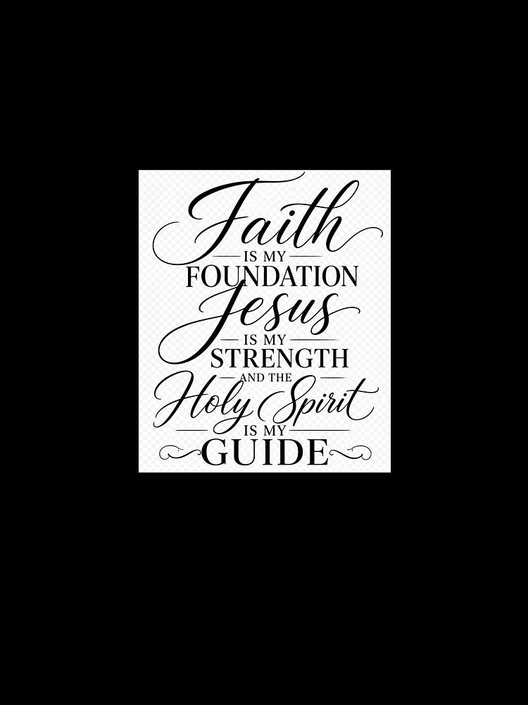 Minimalist Christian Faith Typography Design by LizzySassy