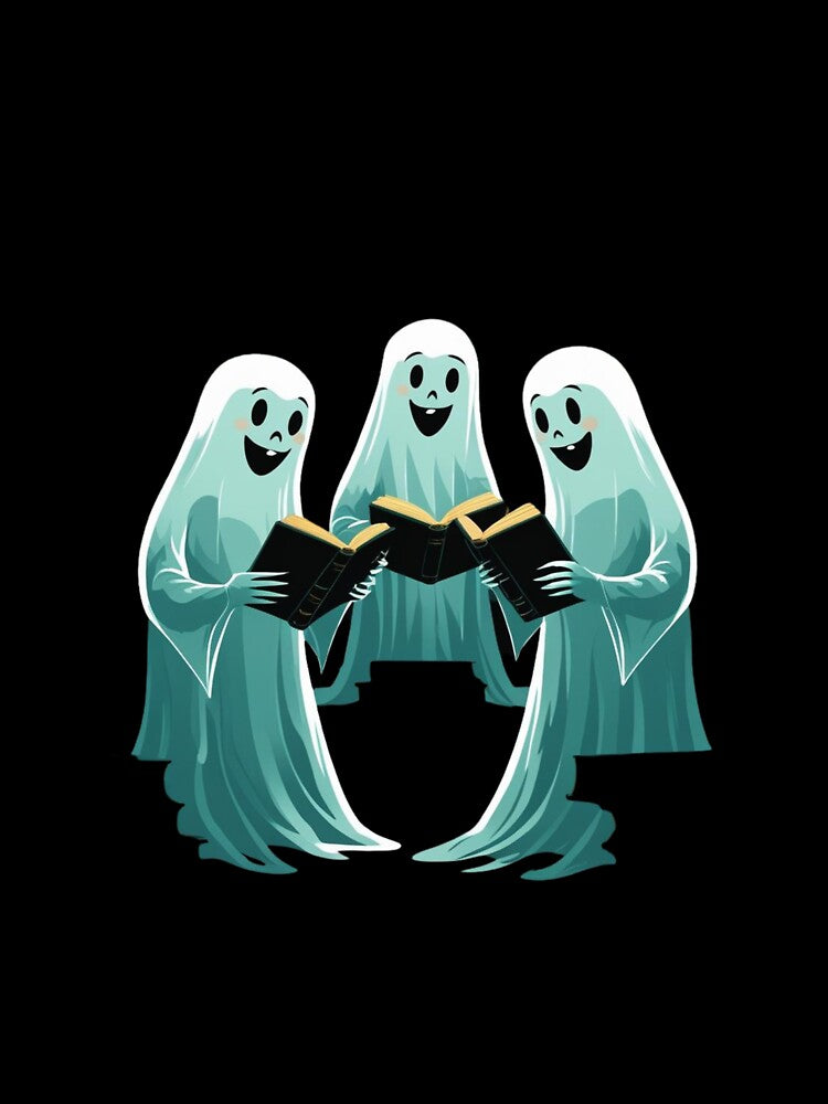 Two Ghosts Sharing a Book by fantasyy