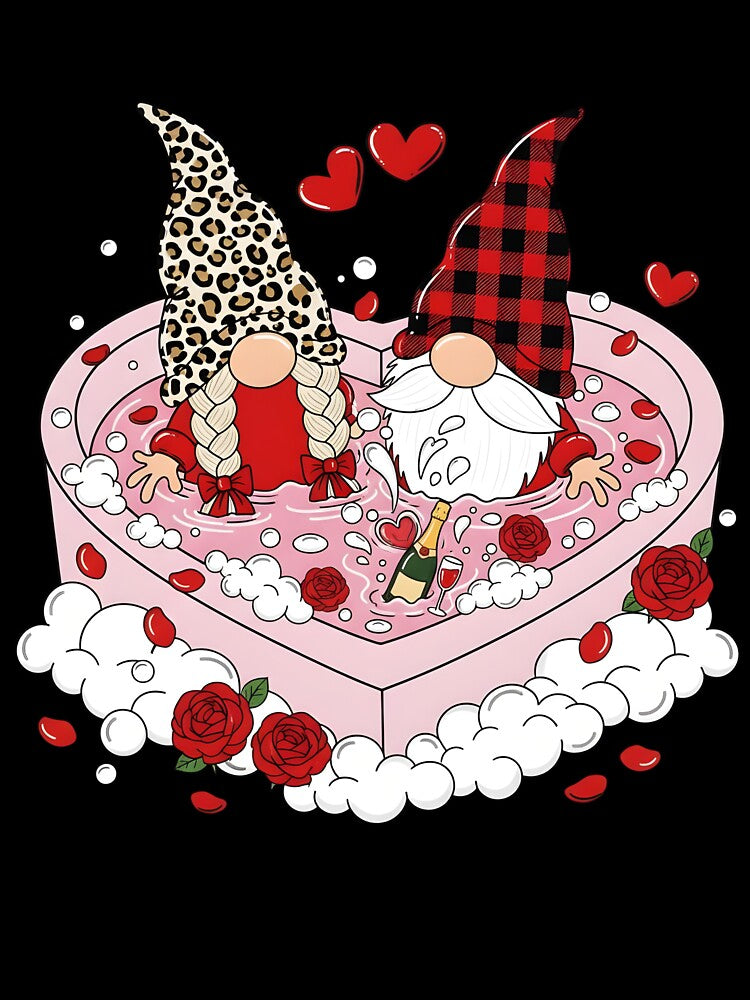 Gnome Valentines Couple Valentine Gnome by KroghDs