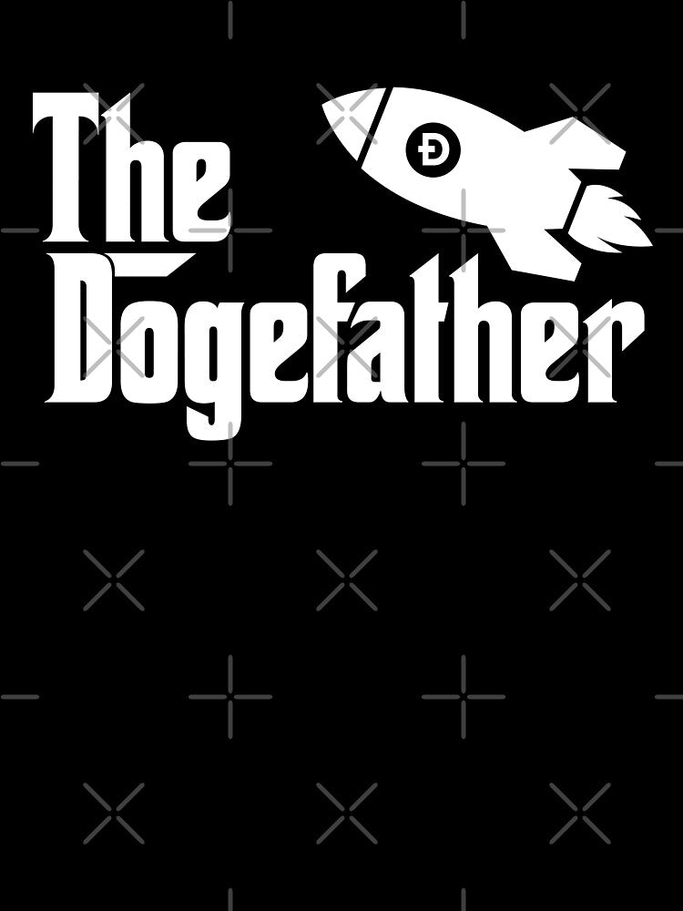 The Dogefather Dogecoin Doge Funny Father's Day Hodl Crypto by gkao