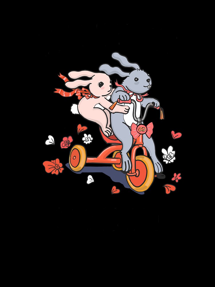 Just Married 8 Years Ago - 8th Anniversary Couple Bunnies Tee, Phone Cases And Other Gifts by MemWear