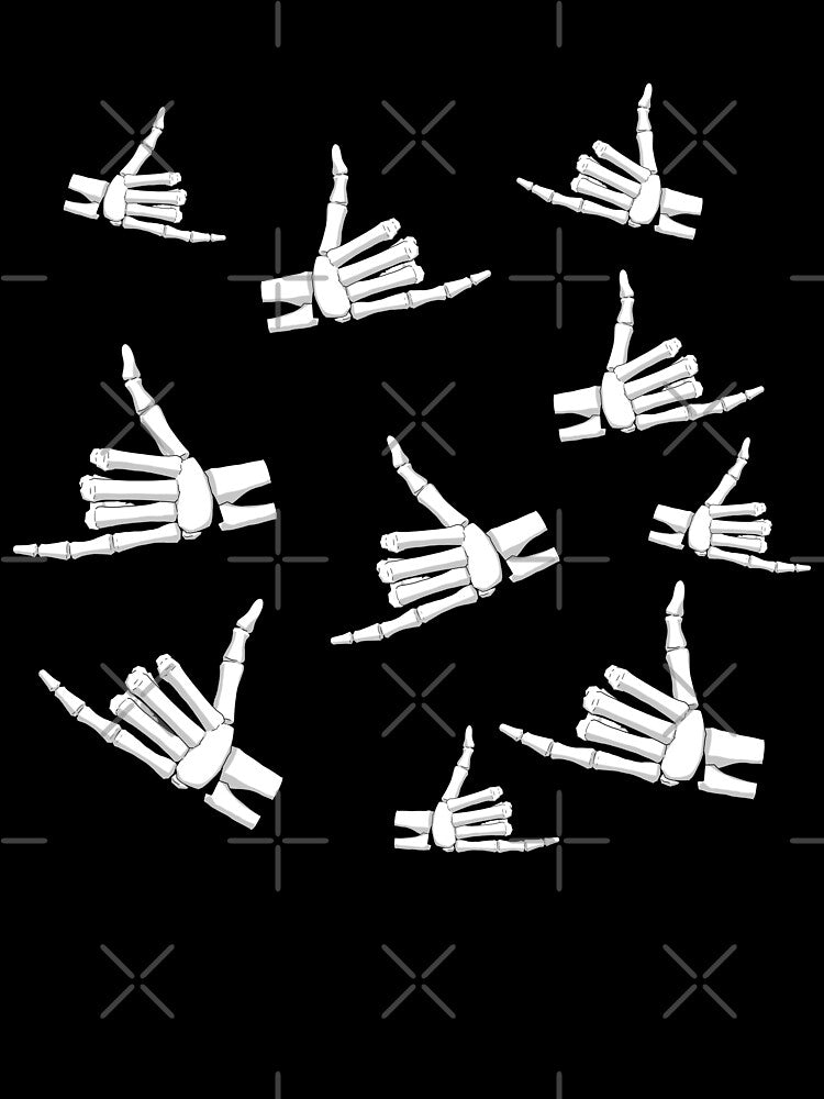 Spooky Skeleton Hand Aesthetic Tiles by Vedeme