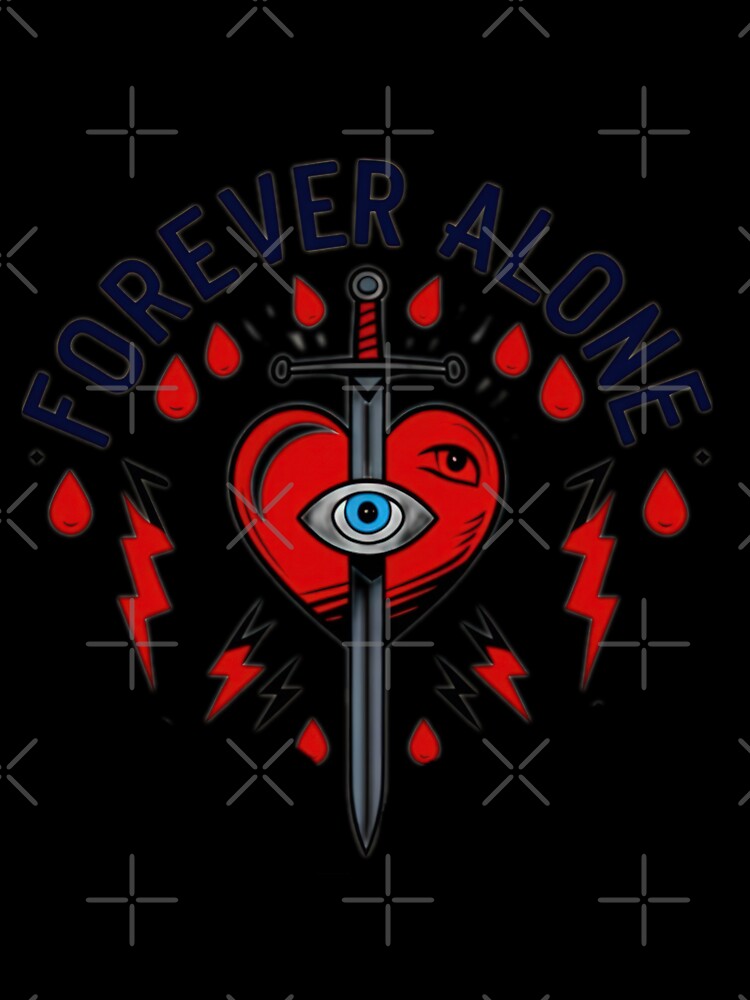 Valentines Day red alone heart with a sword ,valentine heart,valentine art,valentine design by Expressions-Sel