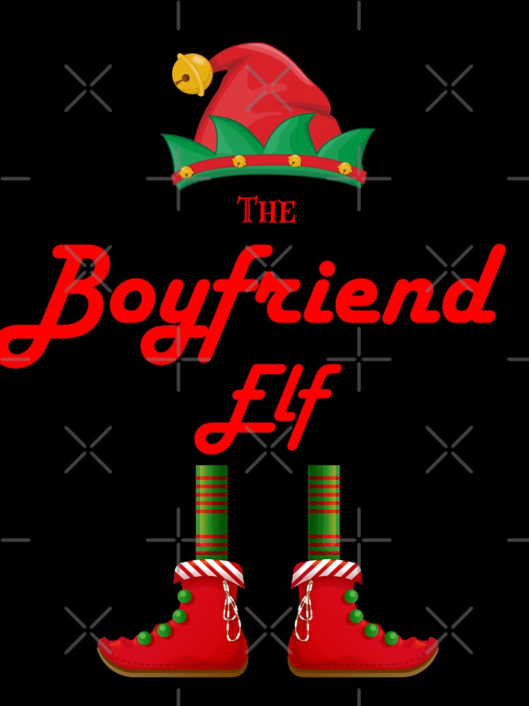 The boyfriend elf funny Christmas costume matching boyfriend/girlfriend couple by MorningTeeNmore